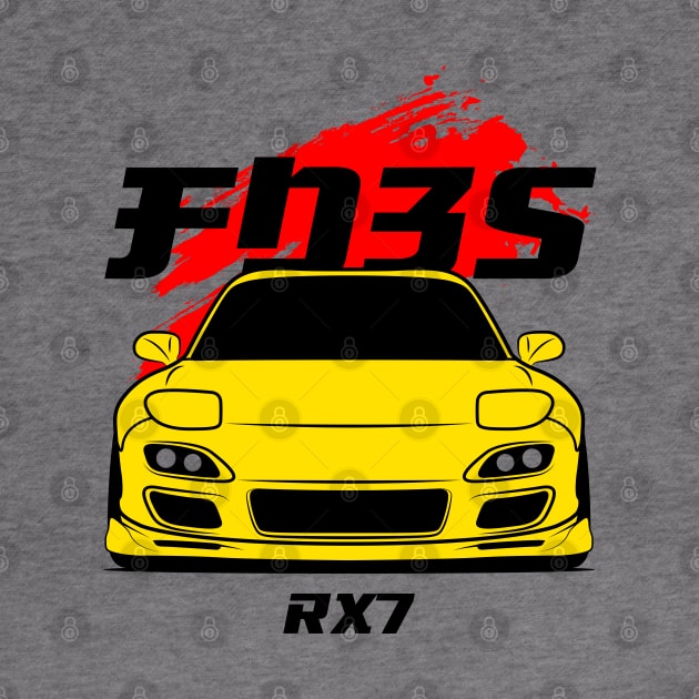 Front yellow rx7 fd3s by GoldenTuners